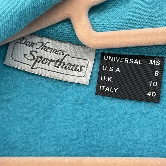 Vintage Serac Sweatshirt Womens 8 Blue Purple Colorblock 1/2 Zip Fleece Ski - Picture 4 of 13